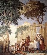 TIEPOLO, Giovanni Domenico Family Meal  kjh oil on canvas